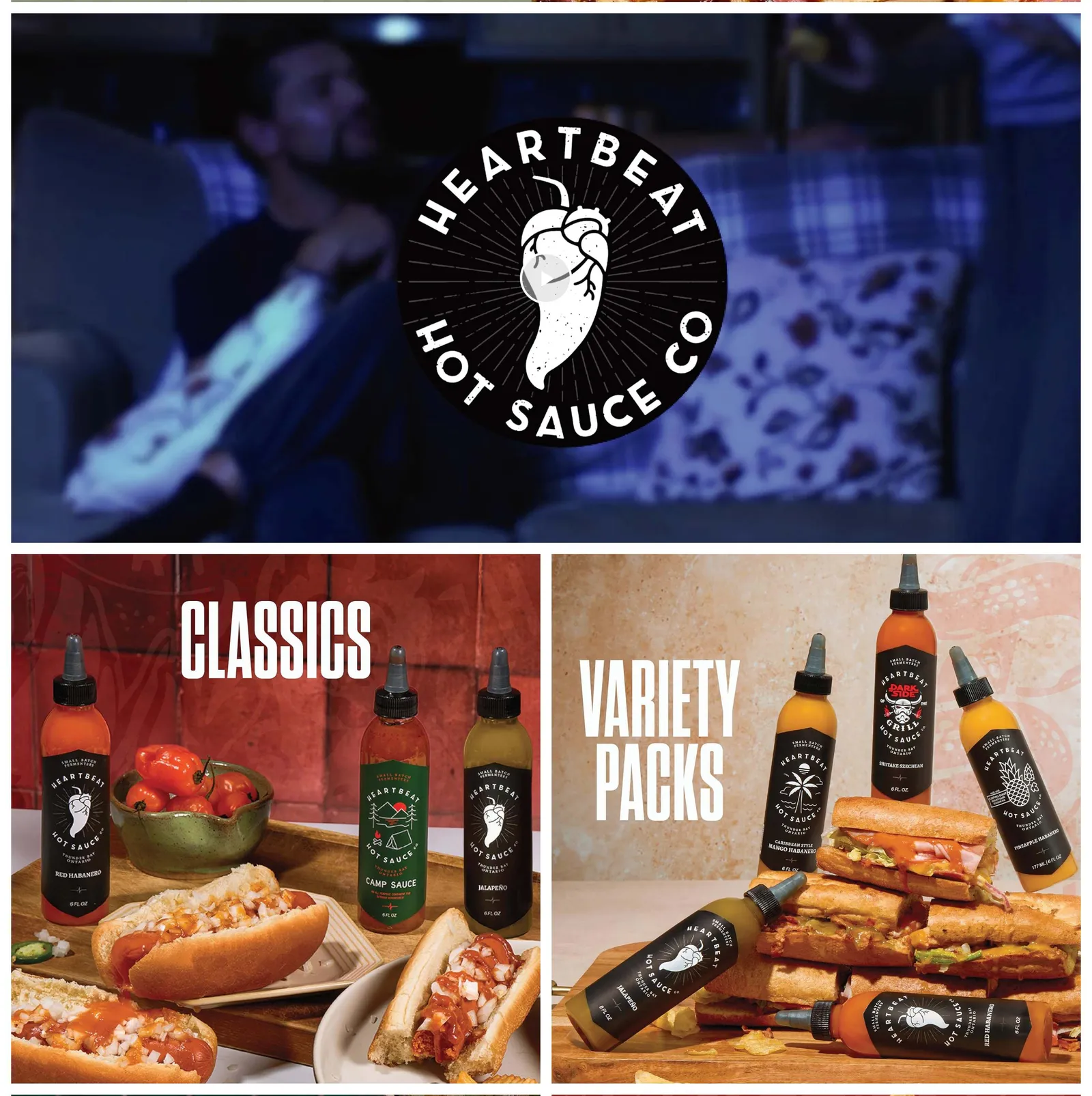 Heartbeat storefront Variety Packs section