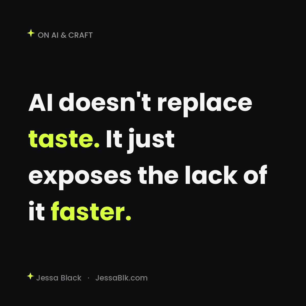 AI and taste brand design article artwork